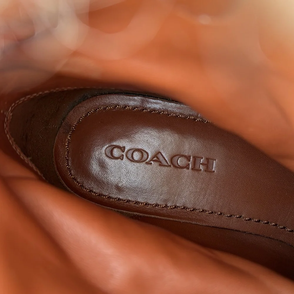 Coach Cream Shearling and Leather Flat Boots Size 6.5 - Picture 4 of 8